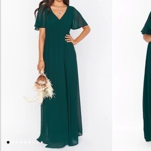 Mumu Emerald Emily empire maxi dress